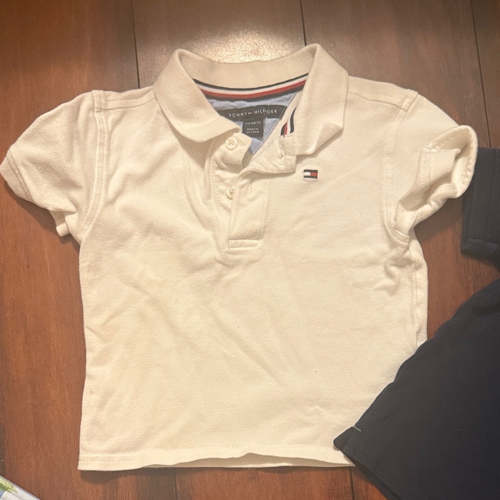 Tommy Hilfiger Kids Polo Set - Red, White, & Blue - Picture 3 of 11